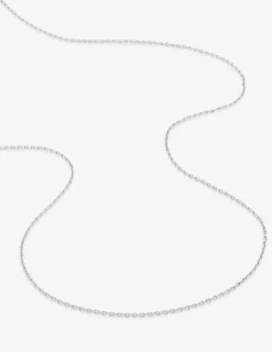 Chaine forçat diamantée or blanc 750 ‰ 1,15 mm SO OR