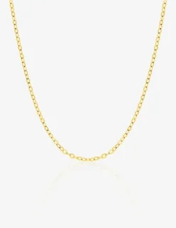Chaine forçat miroir or jaune 750 ‰ SO OR