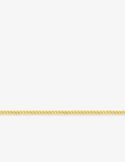 Chaine gourmette diamantée or jaune 750 ‰ 0,87 mm SO OR