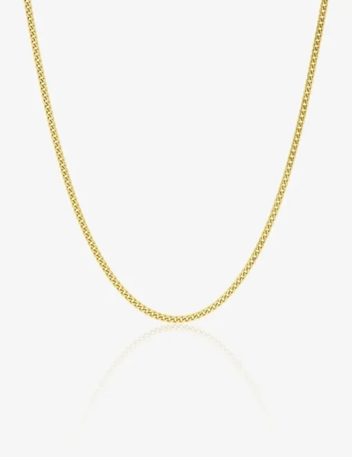 Chaine gourmette diamantée or jaune 750 ‰ 1,15 mm SO OR