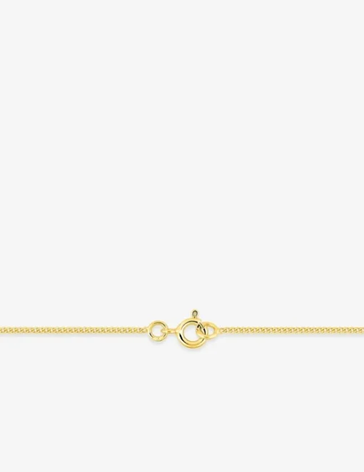 Chaine gourmette diamantée or jaune 750 ‰ 1,15 mm SO OR