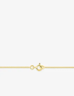 Chaine gourmette diamantée or jaune 750 ‰ 1 mm SO OR