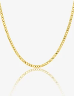 Chaine gourmette diamantée or jaune 750 ‰ 1,52 mm SO OR
