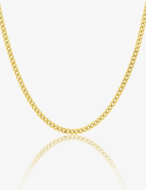 Chaine gourmette diamantée or jaune 750 ‰ 1,52 mm SO OR