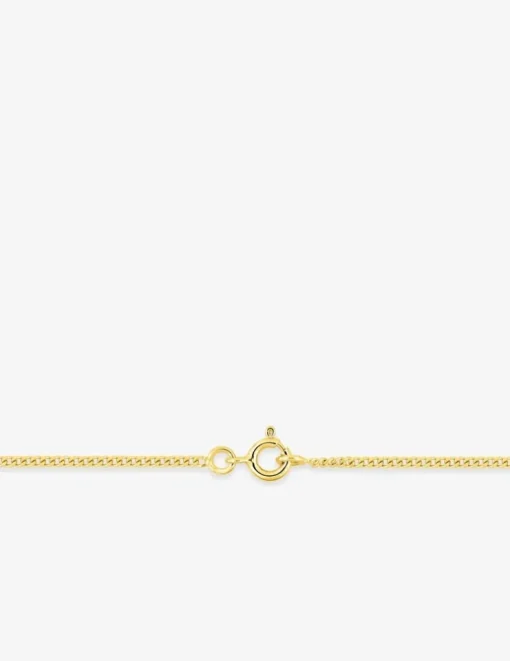 Chaine gourmette diamantée or jaune 750 ‰ 1,52 mm SO OR