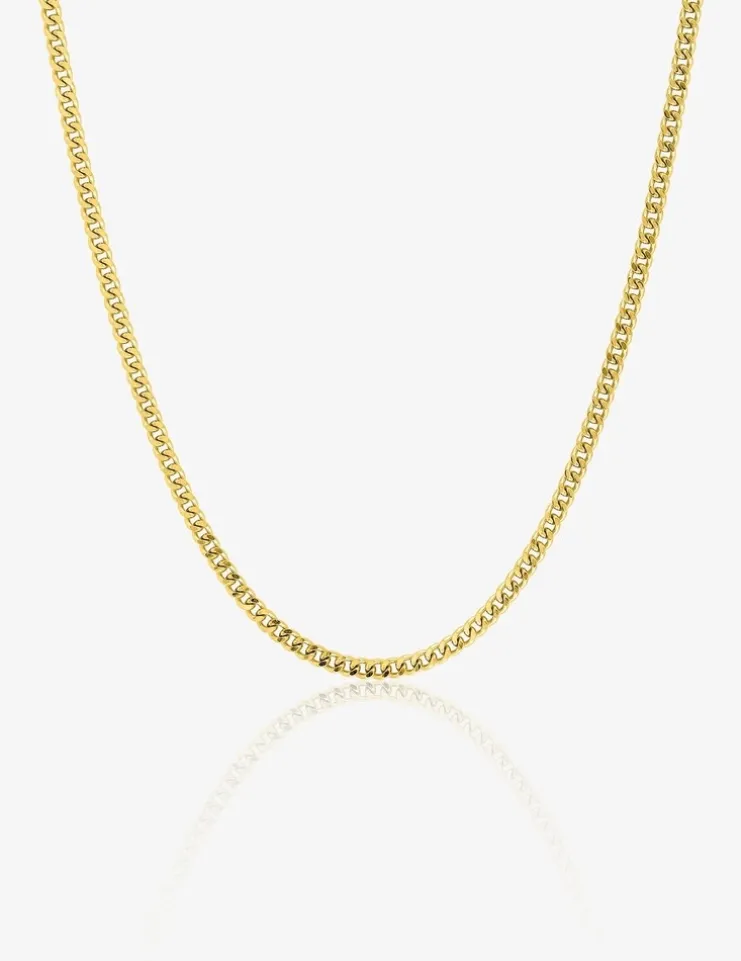 Chaine gourmette diamantée or jaune 750 ‰ 1,62 mm SO OR