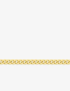 Chaine gourmette diamantée or jaune 750 ‰ 1,86 mm SO OR