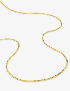 Chaine gourmette diamantée or jaune 750 ‰ 1,86 mm SO OR