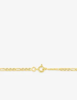 Chaine maille marine et baton 1+3 en or jaune 375 ‰ SO OR
