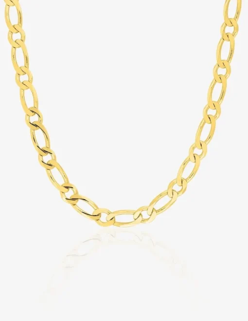 Chaîne alternée en or jaune 375 ‰ de largeur 4 mm SO OR