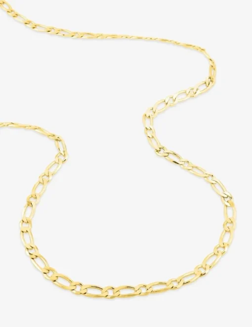 Chaîne alternée en or jaune 375 ‰ de largeur 4 mm SO OR