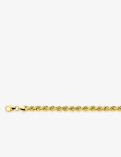 Chaîne corde 5 mm or jaune 750‰ SO OR