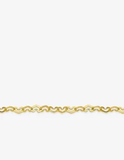 Chaîne de cheville cœurs or jaune 750‰ SO OR