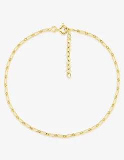 Chaîne de cheville or jaune 750 ‰ maille alternée SO OR