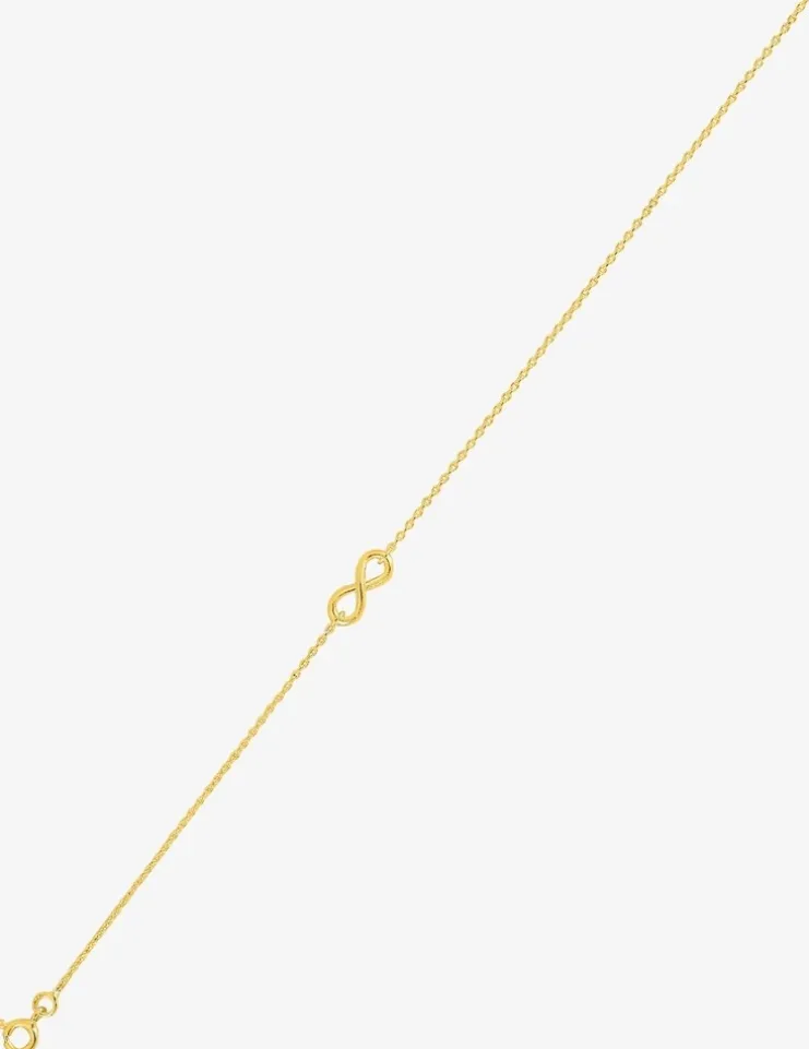 Chaîne de cheville plaqué or et infini SO OR
