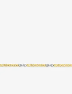 Chaîne fantaisie or 750‰ bicolore 3 mm SO OR