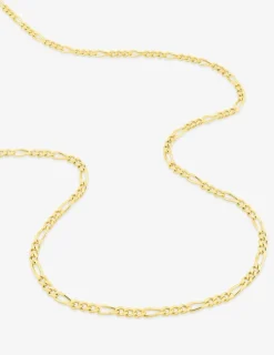 Chaîne figaro alternée 1+3 en or jaune 750 ‰ 2,5 mm de largeur SO OR