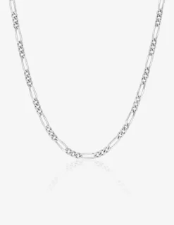 Chaîne figaro en or blanc 375 ‰ SO OR