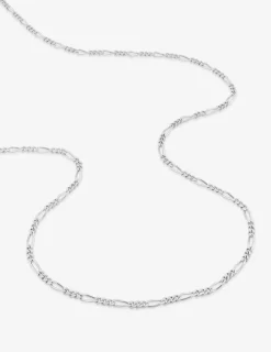 Chaîne figaro en or blanc 375 ‰ SO OR