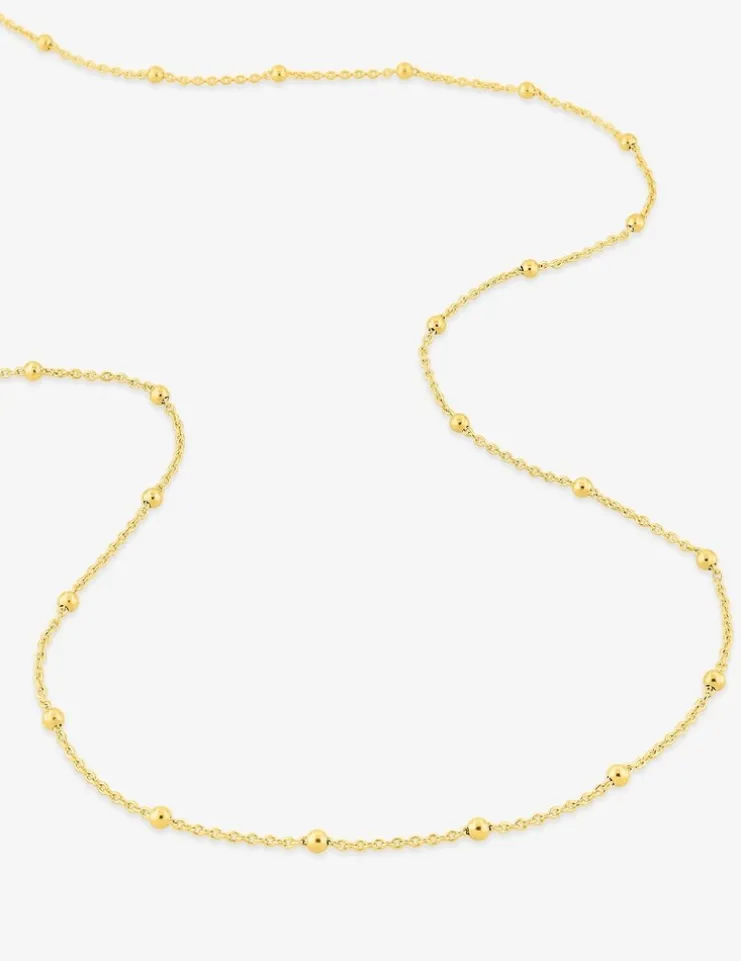 Chaîne forçat boules 2 mm or jaune 750‰ SO OR