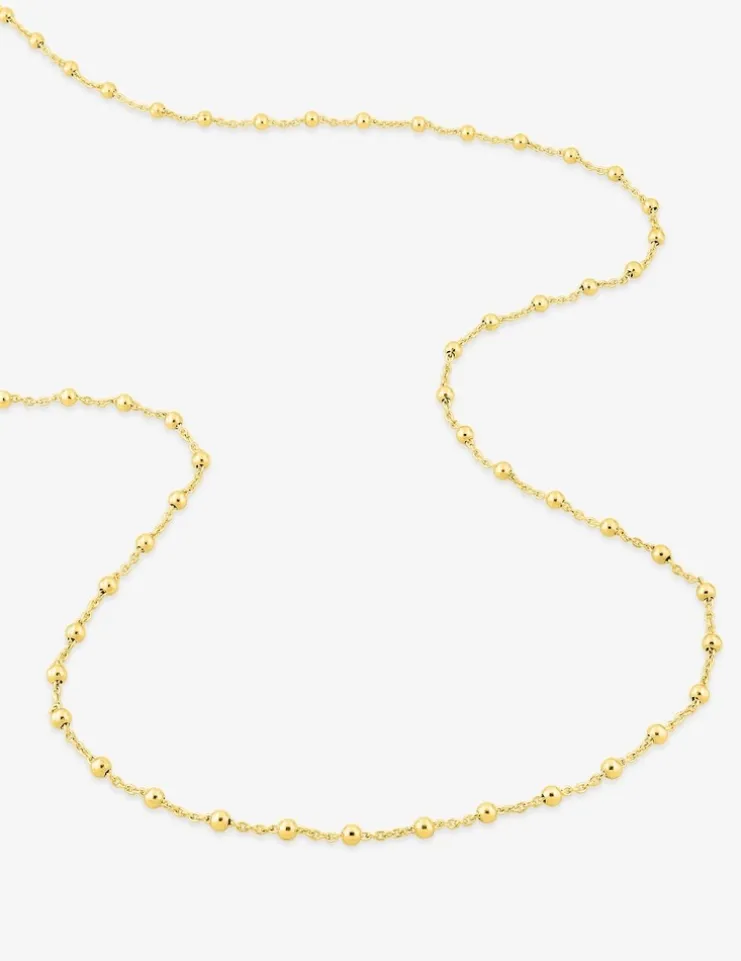 Chaîne forçat boules 2 mm or jaune 750‰ SO OR