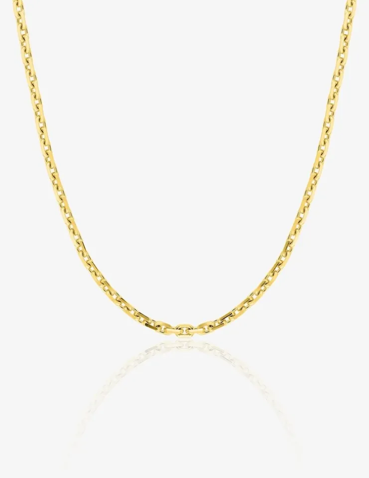 Chaîne forçat diamanté en or 375‰ SO OR