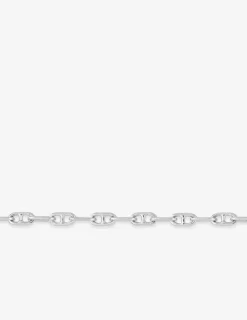 Chaîne forçat en or blanc 375 ‰ de largeur 1,5 mm SO OR