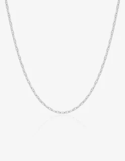 Chaîne forçat en or blanc 375 ‰ de largeur 1,5 mm SO OR