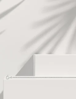 Chaîne forçat en or blanc 375 ‰ SO OR