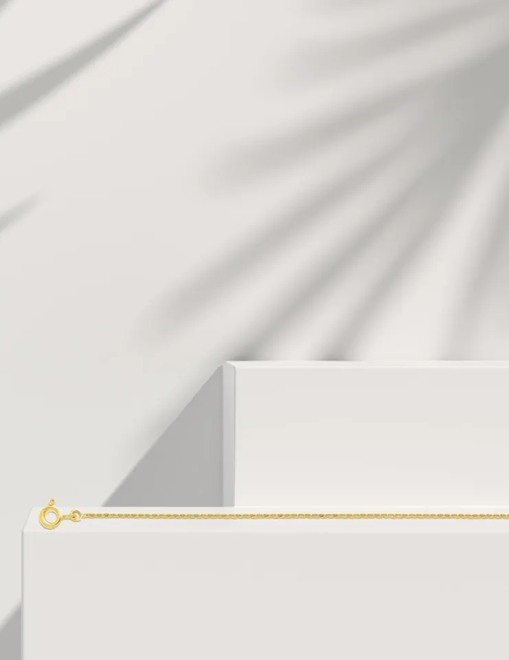 Chaîne forçat en or jaune 375 ‰ SO OR