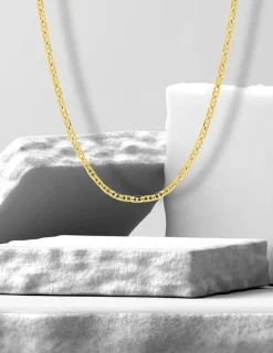 Chaîne forçat en or jaune 375 ‰ de largeur 2,5 mm SO OR