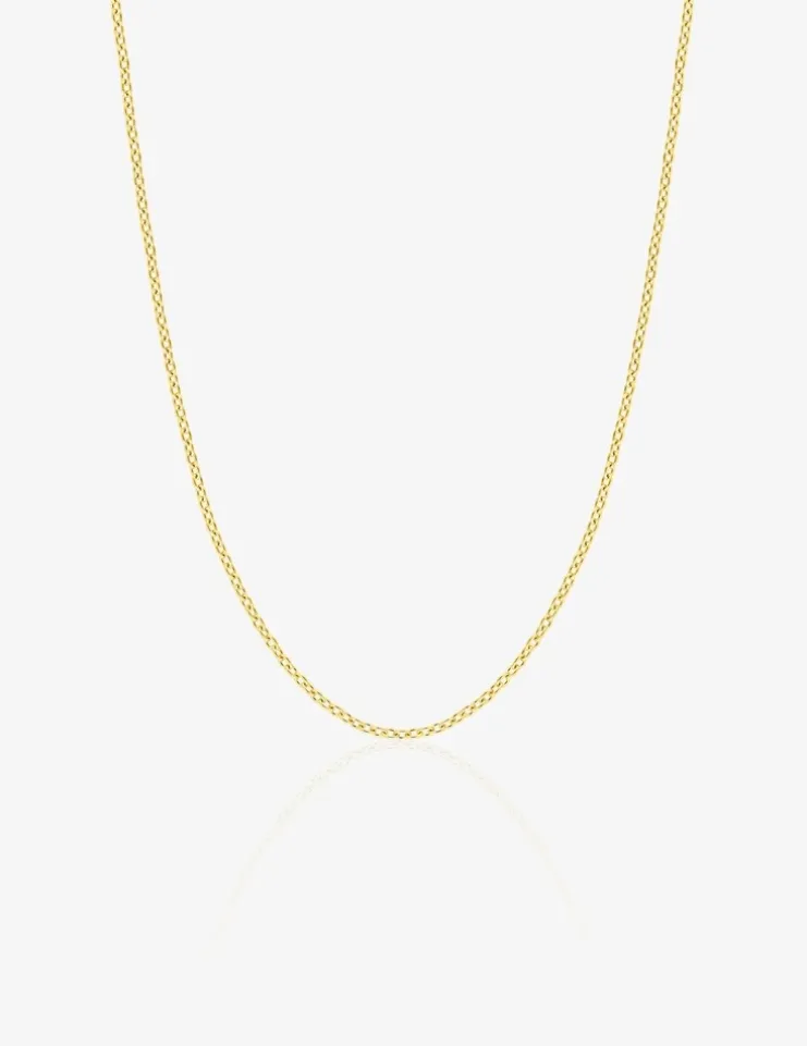 Chaîne forçat rond or jaune 375 ‰ largeur 0,90 mm SO OR