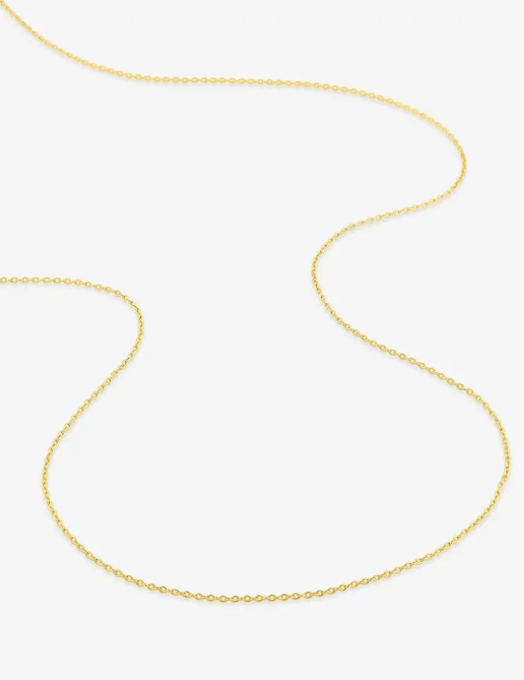 Chaîne forçat rond or jaune 375 ‰ largeur 0,90 mm SO OR