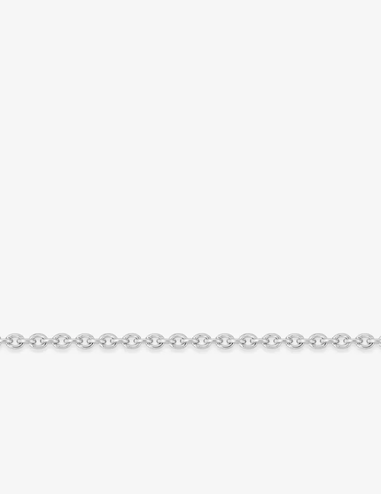 Chaîne forçat ronde en or blanc 375 ‰ SO OR