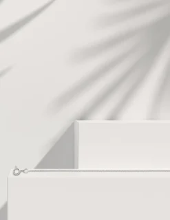 Chaîne forçat ronde en or blanc 375 ‰ SO OR