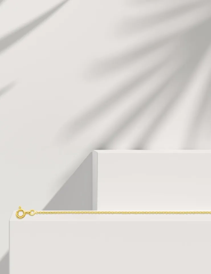 Chaîne forçat ronde en or jaune 375 ‰ SO OR