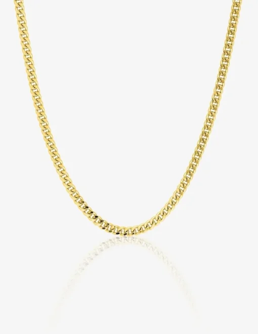 Chaîne gourmette diamantée 2,09 mm or jaune 750‰ SO OR