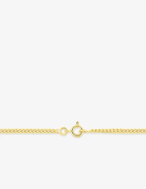 Chaîne gourmette diamantée 2,09 mm or jaune 750‰ SO OR