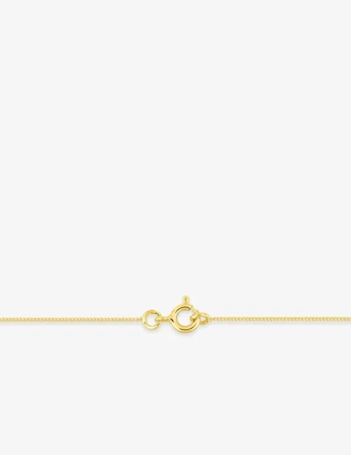 Chaîne gourmette diamantée or jaune 375 ‰ largeur 0,77 mm SO OR