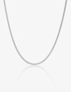 Chaîne Gourmette en or blanc 375 ‰ SO OR