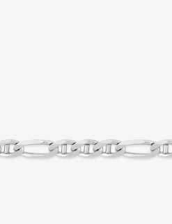 Chaîne gourmette marine or blanc 750 ‰ 3 mm SO OR