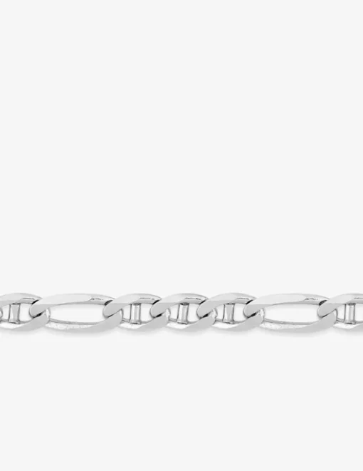 Chaîne gourmette marine or blanc 750 ‰ 3 mm SO OR