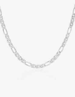 Chaîne gourmette marine or blanc 750 ‰ 3 mm SO OR