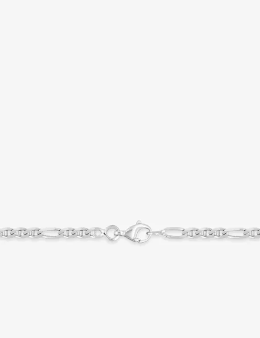 Chaîne gourmette marine or blanc 750 ‰ 3 mm SO OR
