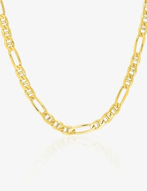 Chaîne gourmette marine or jaune 750 ‰ 4 mm SO OR