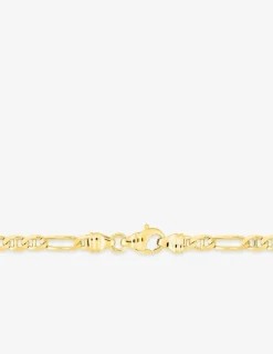 Chaîne gourmette marine or jaune 750 ‰ 4 mm SO OR