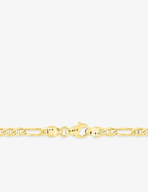 Chaîne gourmette marine or jaune 750 ‰ 4 mm SO OR