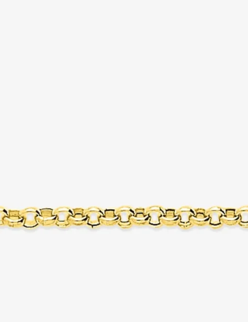 Chaîne jaseron creuse 3 mm or jaune 750‰ SO OR