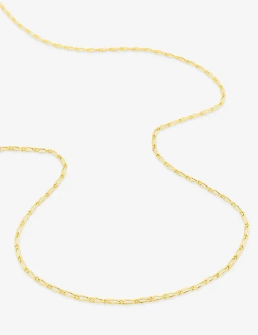 Chaîne maille cheval alternée 1+1 or jaune 375 ‰ 1,4 mm SO OR