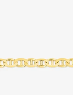 Chaîne maille forçat marine plate or jaune 750 ‰ 3 mm SO OR